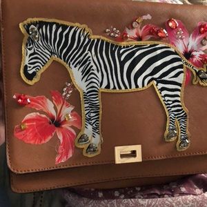 Aldo zebra purse